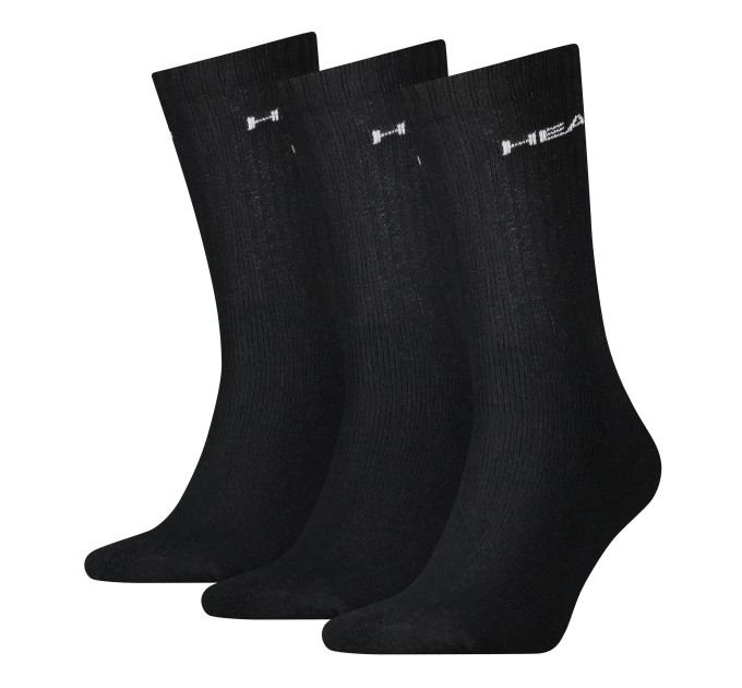 Шкарпетки Head Crew Unisex 3-pack 35-38 black 771027001-200 Шкарпетки Head Crew Unisex 3-pack 35-38 black 771027001-200