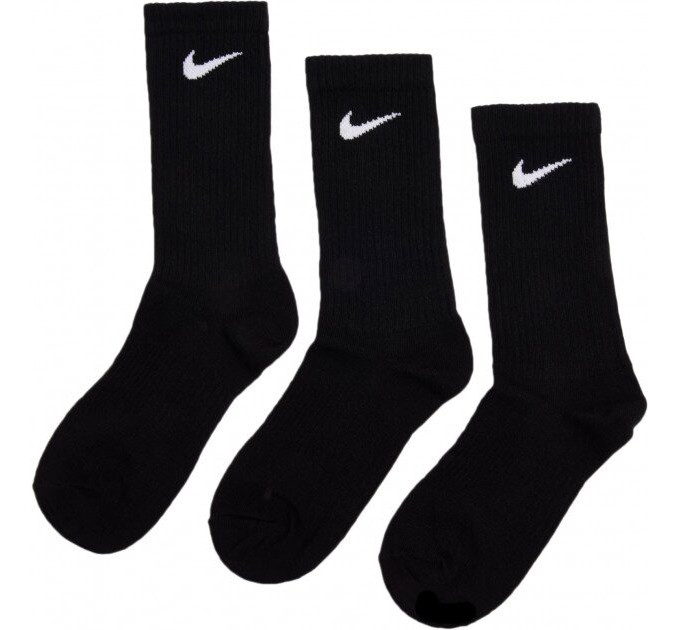 Шкарпетки Nike Value Cotton Crew 3-pack 34-38 black SX4508-001
