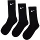 Шкарпетки Nike Value Cotton Crew 3-pack 34-38 black SX4508-001