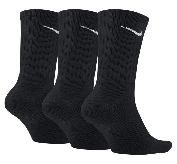 Шкарпетки Nike Value Cotton Crew 3-pack 34-38 black SX4508-001