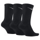 Шкарпетки Nike Value Cotton Crew 3-pack 34-38 black SX4508-001