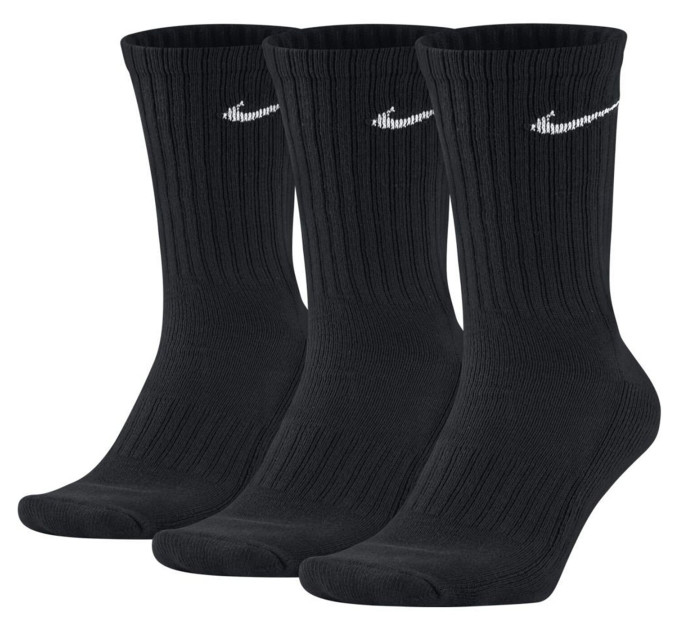 Шкарпетки Nike Value Cotton Crew 3-pack 34-38 black SX4508-001