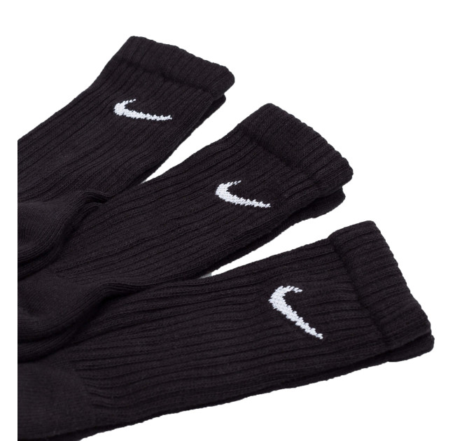 Шкарпетки Nike Value Cotton Crew 3-pack 34-38 black SX4508-001