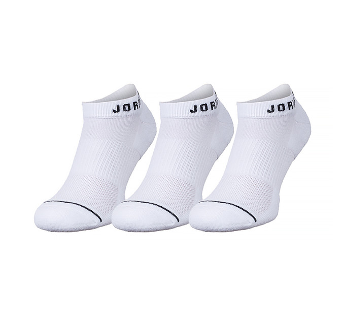 Чоловічі Шкарпетки JORDAN U J ED CUSH POLY NS 3PR 144 Білий 38-42 (DX9656-100)
