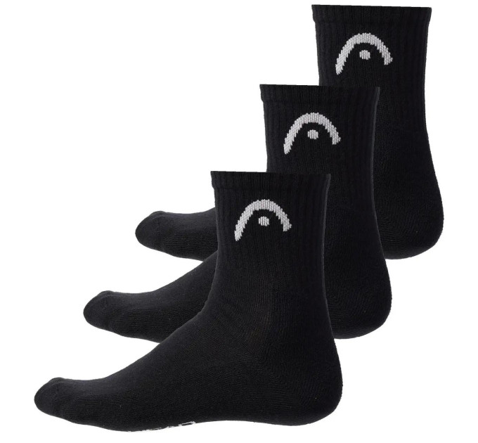 Чоловічі Шкарпетки Head ALL SPORTS TRAINING SHORT CREW 3P чорний Чол 43-46 701229016-001 43-46