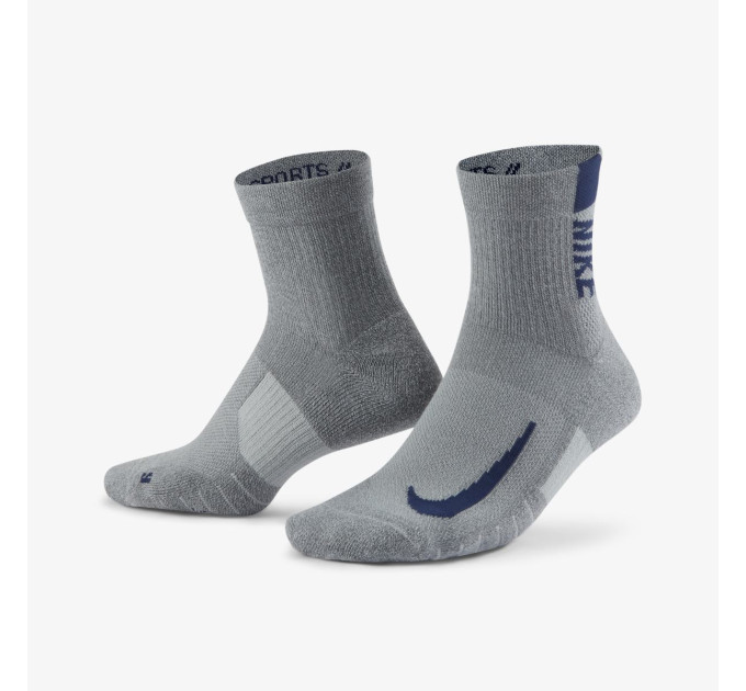 Шкарпетки Nike Multiplier Running Ankle 2-pack 34-38 grayblue SX7556-923