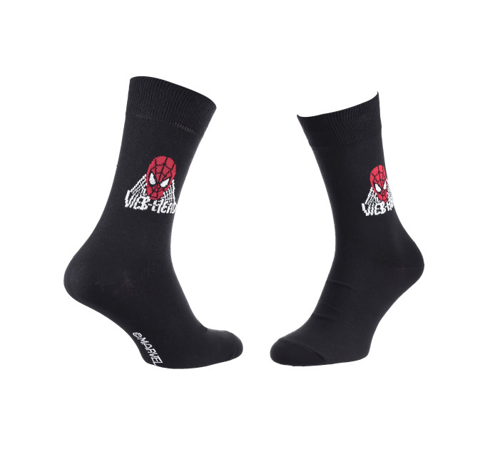 Шкарпетки Marvel Spider-Man Web Head 1-pack 39-42 black 93152362-6