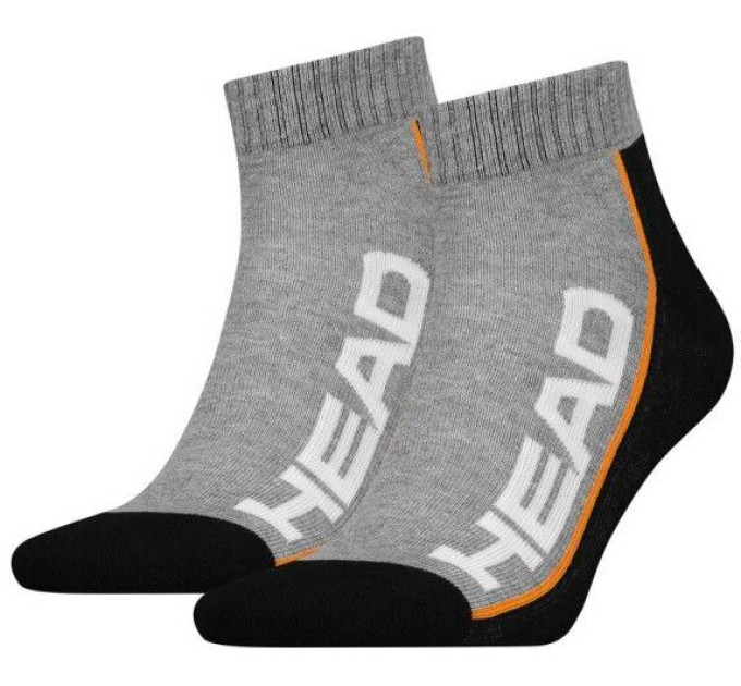 Шкарпетки Head Performance Quarter 2-pack 35-38 black/gray 781009001-235 Шкарпетки Head Performance Quarter 2-pack 35-38 black/gray 781009001-235