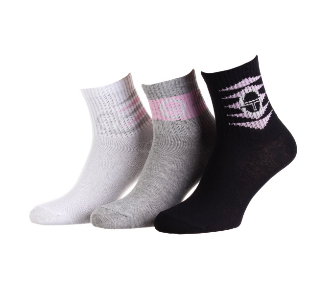 Шкарпетки Sergio Tacchini 3-pack 36-41 white/gray/black 13891762-1