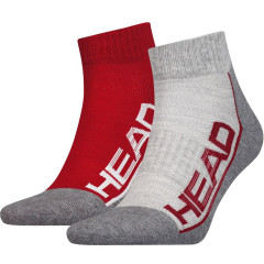 Шкарпетки Head Performance Quarter Unisex 2-pack 35-38 gray/red 791019001-070
