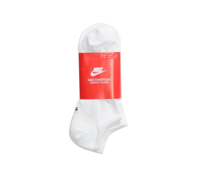 Шкарпетки Nike No Show Everyday Essential 3-pack 34-38 white SK0111-100
