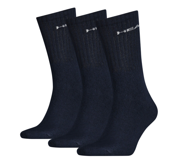 Шкарпетки Head Crew Unisex 3-pack 35-38 blue 771027001-321 Шкарпетки Head Crew Unisex 3-pack 35-38 blue 771027001-321