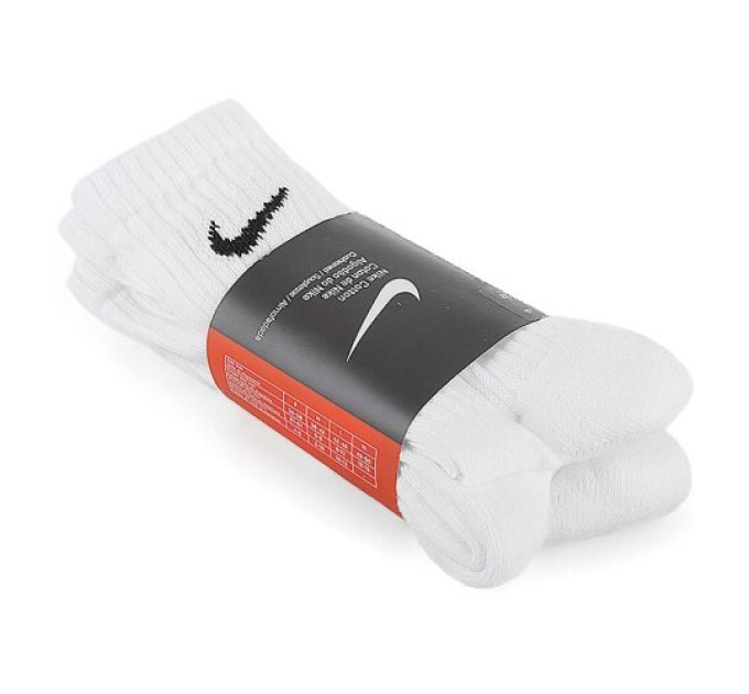 Шкарпетки Nike 3-pack 46-50 white SX4508-101