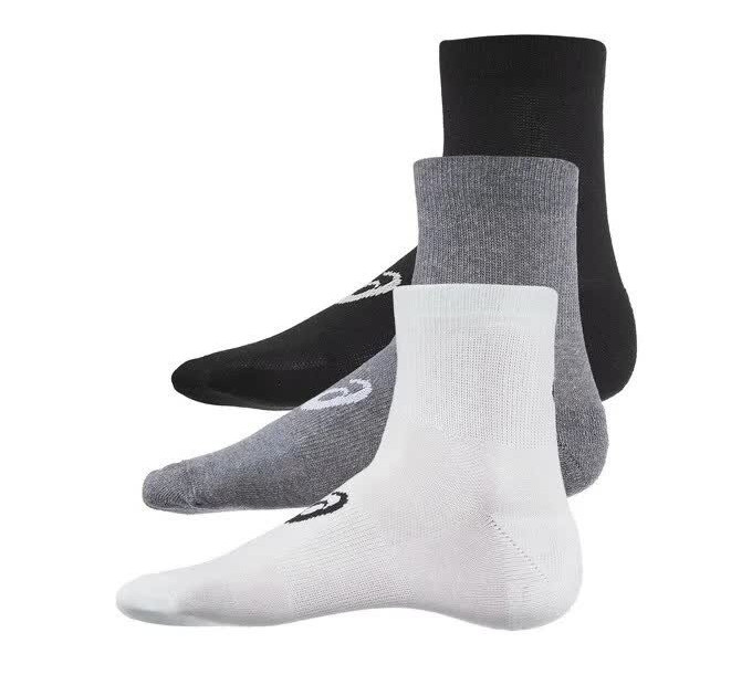 Шкарпетки Asics Quarter Sock 3-pack 43-46 white/gray/black 155205-0701