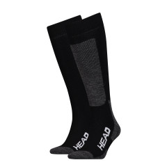 Шкарпетки Head Unisex Ski Kneehigh 2-pack 35-38 black/gray 791003001-213 Шкарпетки Head Unisex Ski Kneehigh 2-pack 35-38 black/gray 791003001-213