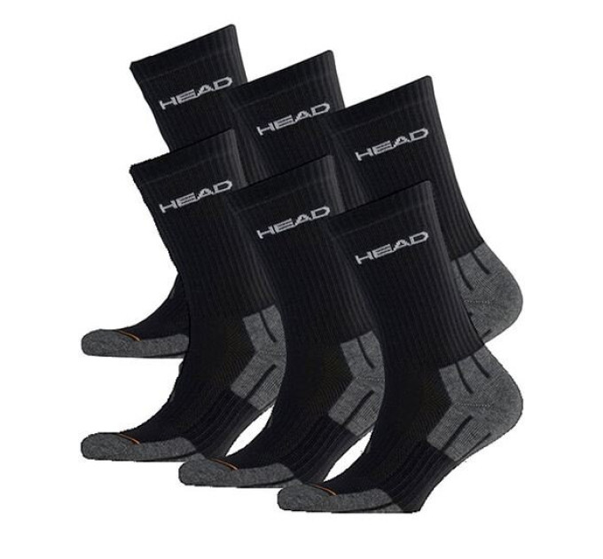 Шкарпетки Head Performance Crew 3-pack 35-38 black 741020001-200