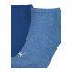 Шкарпетки Puma Unisex Sneaker Plain 3-pack dark blue/blue — 261080001-001