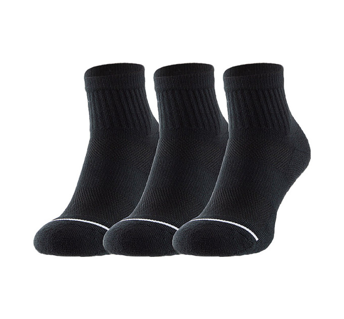 Чоловічі Шкарпетки Jordan U J EVERYDAY MAX ANKL 3PR Чорний 34-38 (SX5544-010 34-38)