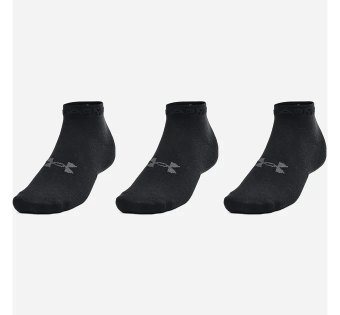 Шкарпетки Under Armour UA Essential Low Cut 3pk Чорний 3 пари М (1365745-001 М)