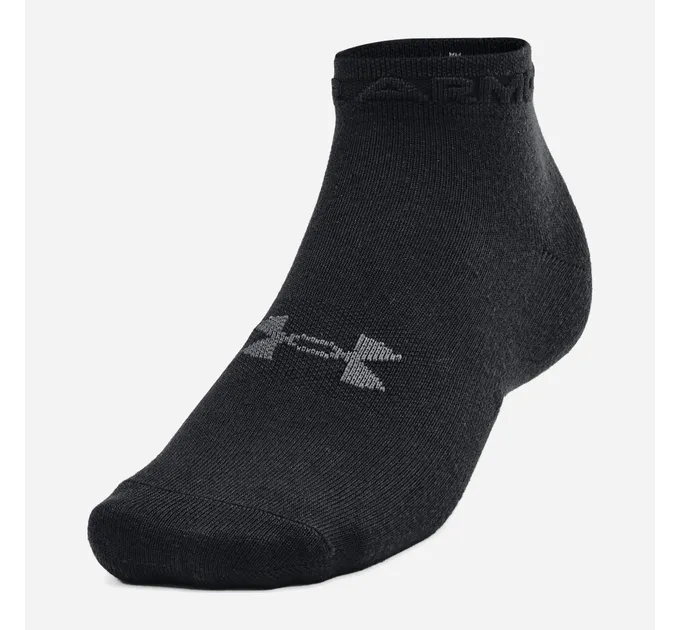 Шкарпетки Under Armour UA Essential Low Cut 3pk Чорний 3 пари М (1365745-001 М)