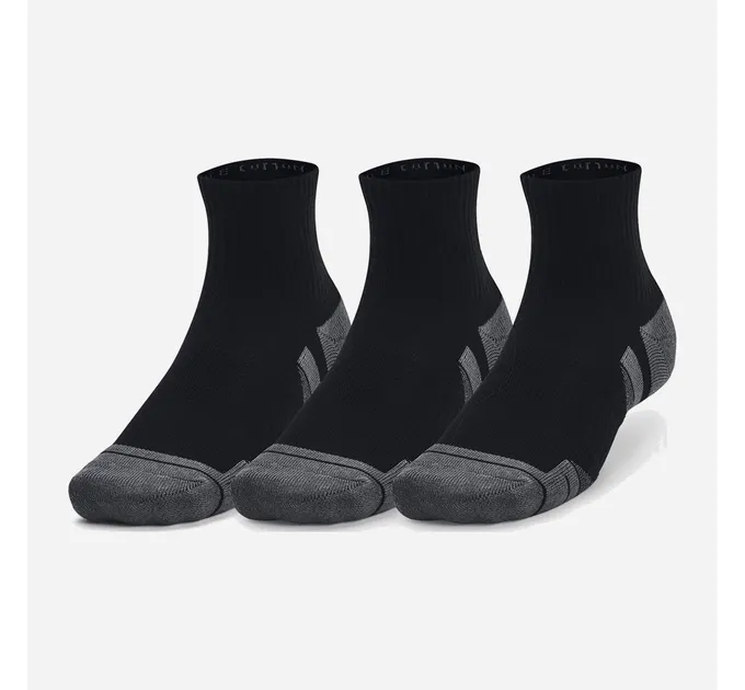 Шкарпетки UA Performance Cotton 3p Qtr Чорний Уні M (1379528-001 M)
