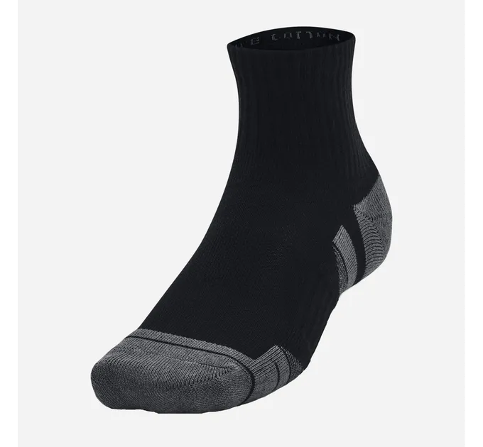 Шкарпетки UA Performance Cotton 3p Qtr Чорний Уні M (1379528-001 M)