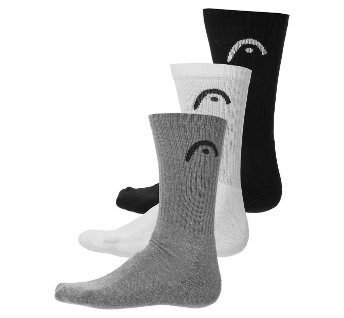 Чоловічі Шкарпетки Head ALL SPORTS TRAINING CREW 3P сірий, білий, чорний Уні 43-46 701229015-004 43-46 Чоловічі Шкарпетки Head ALL SPORTS TRAINING CREW 3P сірий, білий, чорний Уні 43-46 701229015-004 43-46