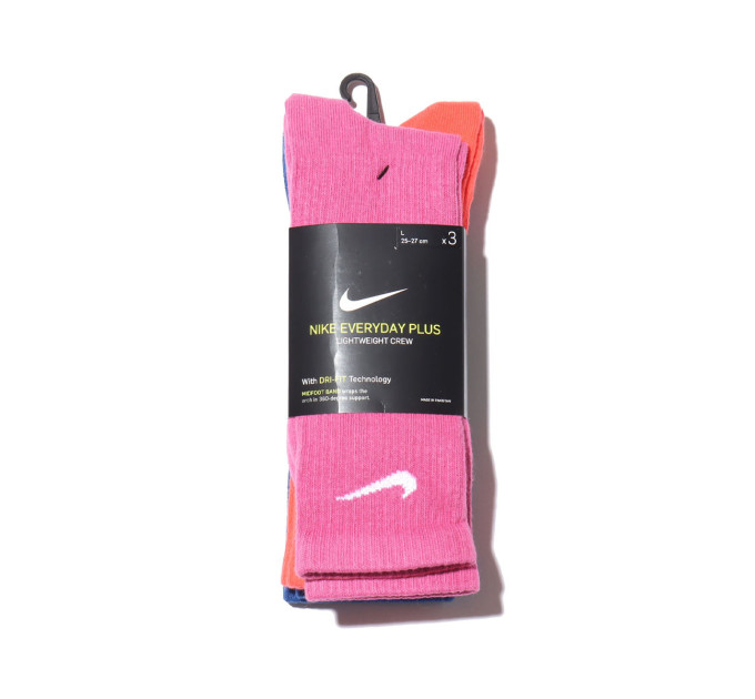 Шкарпетки Nike Everyday Plus Ltwt Crew 3-pack 42-46 multicolor DC7537-902
