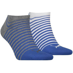 Шкарпетки Puma Unisex Sneaker 2-pack 35-38 blue/gray/white 101001001-023 Шкарпетки Puma Unisex Sneaker 2-pack 35-38 blue/gray/white 101001001-023