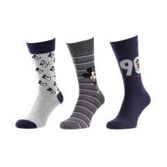 Шкарпетки Disney Mickey 90 Years Of Imagination / Head Mickey 90 Ans / All Over Head Of Mickey 3-pack 43-46 blue/gray 93154162-2 Шкарпетки Disney Mickey 90 Years Of Imagination / Head Mickey 90 Ans / All Over Head Of Mickey 3-pack 43-46 blue/gray 93154162-2