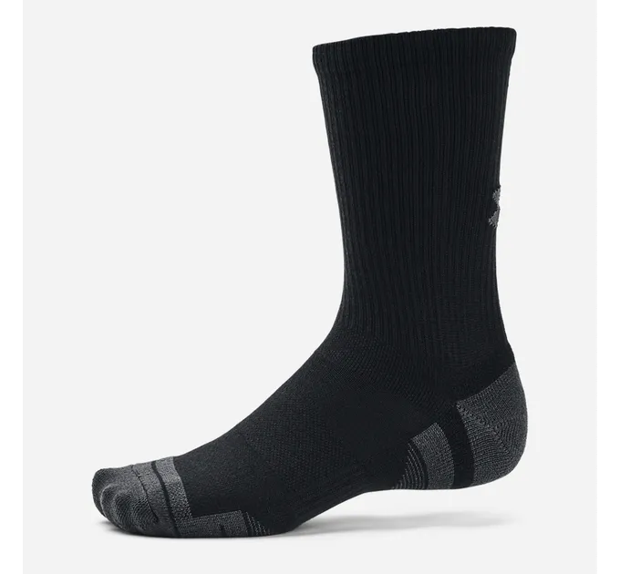 Шкарпетки Under Armour UA Performance Tech 3pk Crew Чорний 3 пари М (1379512-001 М)