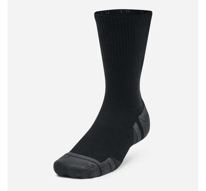 Шкарпетки Under Armour UA Performance Tech 3pk Crew Чорний 3 пари М (1379512-001 М)