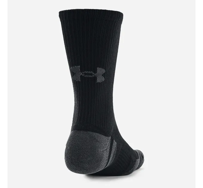 Шкарпетки Under Armour UA Performance Tech 3pk Crew Чорний 3 пари М (1379512-001 М)