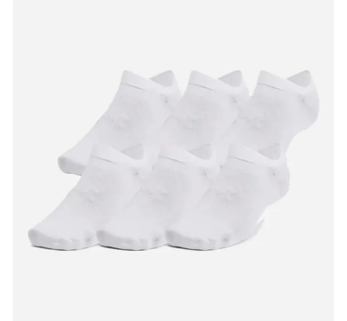 Шкарпетки UA Essential No Show 6pk Білий Уні M (1382611-100 M)