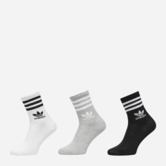 Шкарпетки Adidas CREW SOCK 3STR білий сірий, чорний Уні (40-42) IL5023 40-42