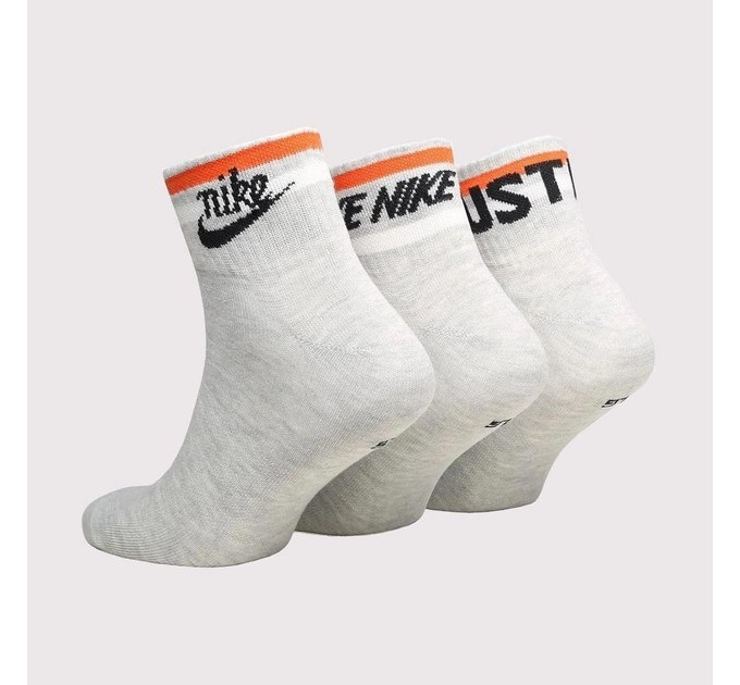 Чоловічі Шкарпетки Nike U NK NSW EVERYDAY ESSENTIAL AN 3PR сірий Уні 38-42 DX5080-050 38-42