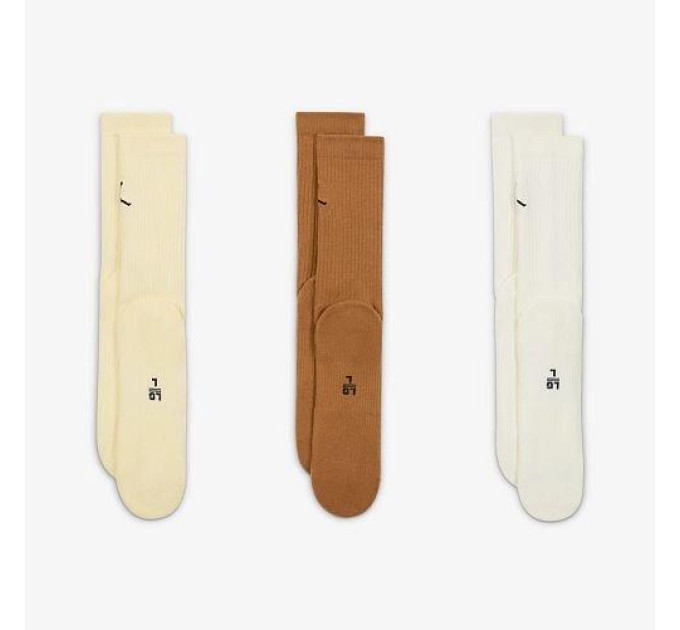 Чоловічі Шкарпетки JORDAN U J ED CUSH POLY CREW 3PR 144 Різнокольоровий 42-46 (DX9632-919 42-46)