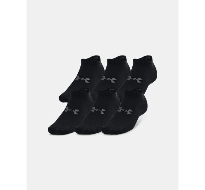 Шкарпетки UA Essential No Show 6pk Чорний Уні S (1370542-001 S)