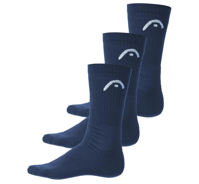 Чоловічі Шкарпетки Head ALL SPORTS TRAINING CREW 3P темно-синій Уні 39-42 701229015-003 39-42