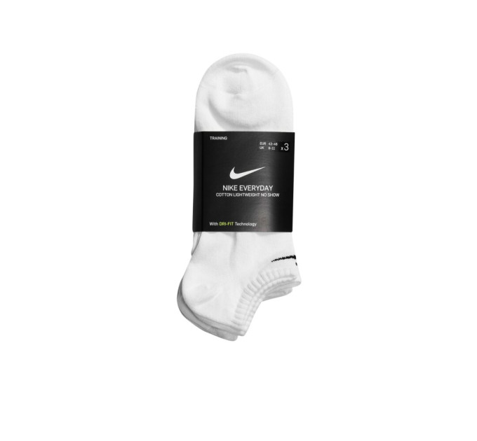 Шкарпетки Nike Everyday Lightweight No Show 3-pack 46-50 white SX7678-100