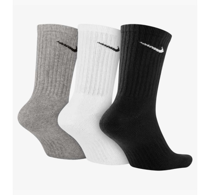 Шкарпетки Nike 3-pack black/gray/white — SX4508-965