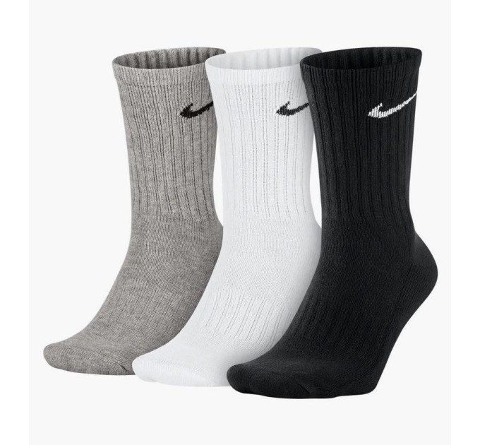 Шкарпетки Nike 3-pack black/gray/white — SX4508-965