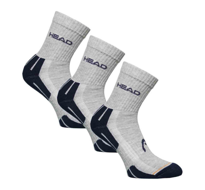 Шкарпетки Head Performance Short Crew 3-pack 35-38 gray/blue 741019001-650