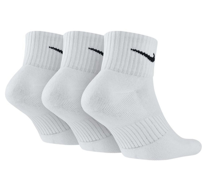 Шкарпетки Nike Value Cush Ankle 3-pack 42-46 white SX4926-101