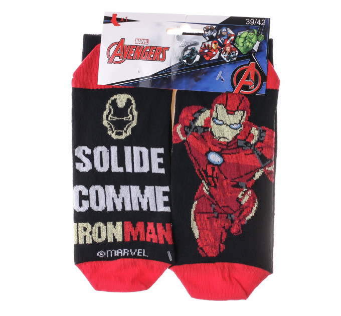 Шкарпетки Marvel Avengers Iron Man 1-pack 39-42 black 93154862-3 Шкарпетки Marvel Avengers Iron Man 1-pack 39-42 black 93154862-3