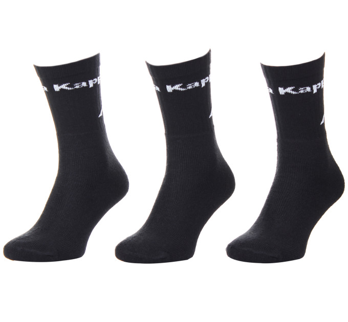 Шкарпетки Kappa Socks Logo Saboya 3-pack 35-38 black 304MT00-901 Шкарпетки Kappa Socks Logo Saboya 3-pack 35-38 black 304MT00-901