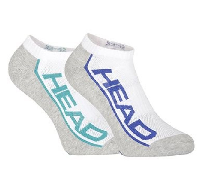 Шкарпетки Head PERFORMANCE SNEAKER 2P UNISEX Мультиколор; Білий; Сірий 43-46 (791018001-003 43-46)