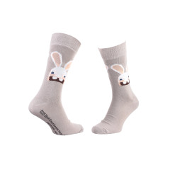 Шкарпетки Rabbids Invasion Rabbit Rabbit Head Rabbit 1-pack Бежевий 39-42 (93153261-6)