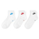 Шкарпетки Nike Nsw Everyday Essential An 3-pack 34-38 white/multicolor DX5074-911 Шкарпетки Nike Nsw Everyday Essential An 3-pack 34-38 white/multicolor DX5074-911