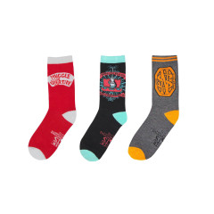 Шкарпетки Fantastic Beasts Newt Scamander 3-pack 36-40 red/black/gray
